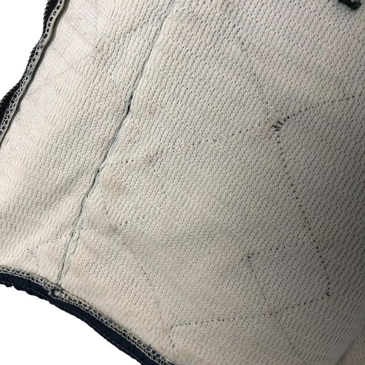 Quilted puffer jacket with padding, men's size L unclear navy blue type Vintage Second Hand