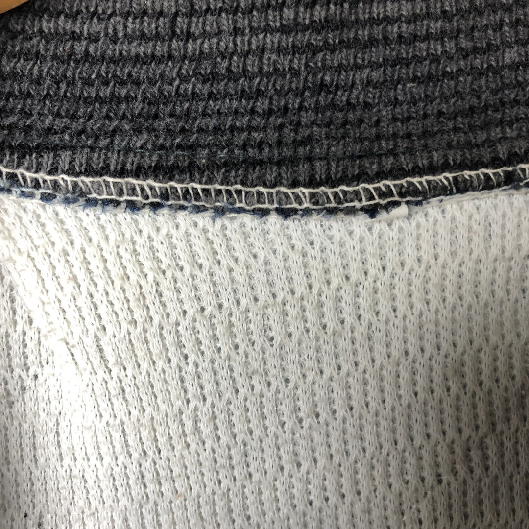 Quilted puffer jacket with padding, men's size L unclear navy blue type Vintage Second Hand