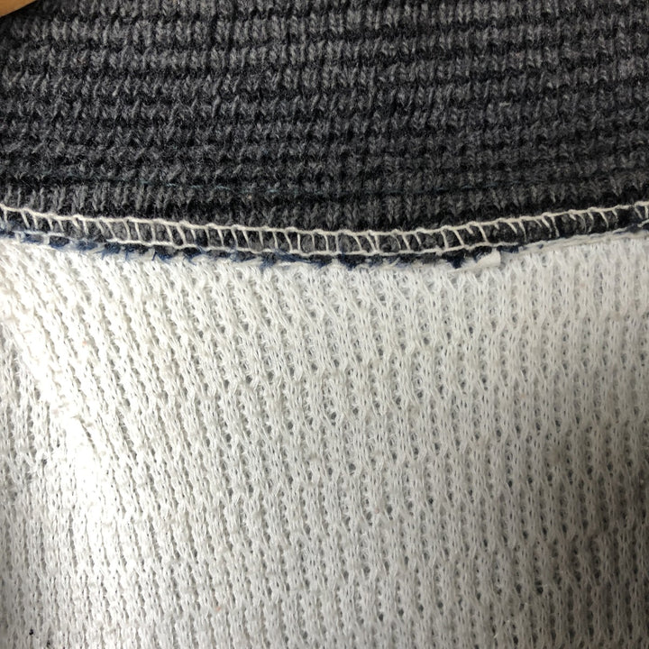 Quilted puffer jacket with padding, men's size L unclear navy blue type Vintage Second Hand