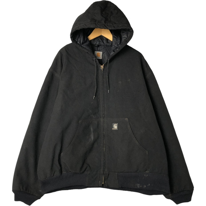 Carhartt Active Jacket, Padded Duck Full-Zip Hoodie, Men's XL unclear black type Vintage Second Hand
