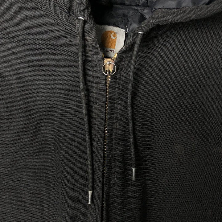 Carhartt Active Jacket, Padded Duck Full-Zip Hoodie, Men's XL unclear black type Vintage Second Hand