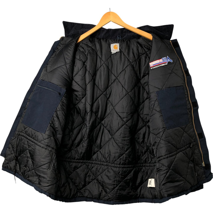 Carhartt Traditional Padded Duck Work Jacket, Made in USA, Men's XL cotton navy blue type Vintage Second Hand