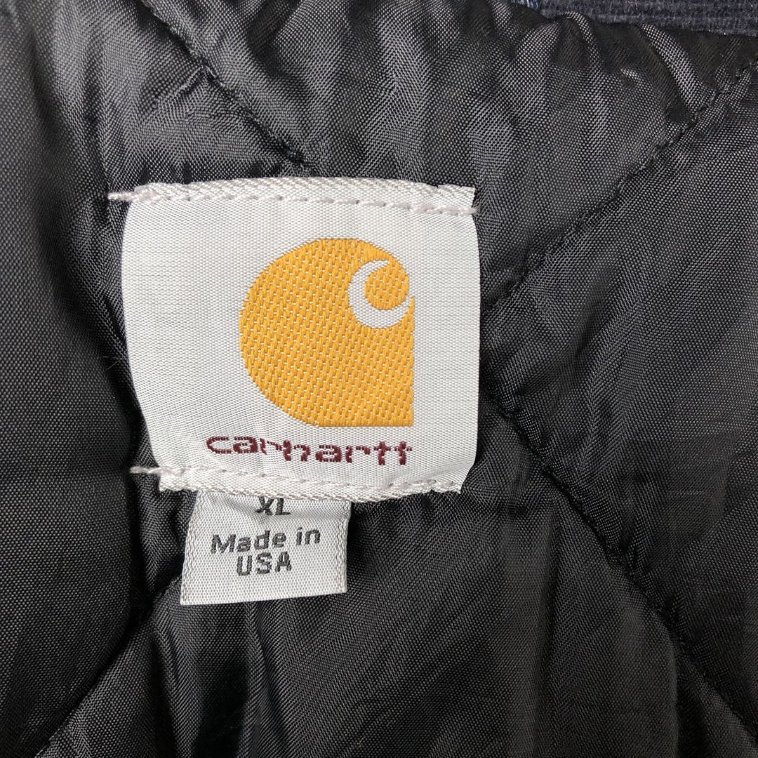 Carhartt Traditional Padded Duck Work Jacket, Made in USA, Men's XL cotton navy blue type Vintage Second Hand