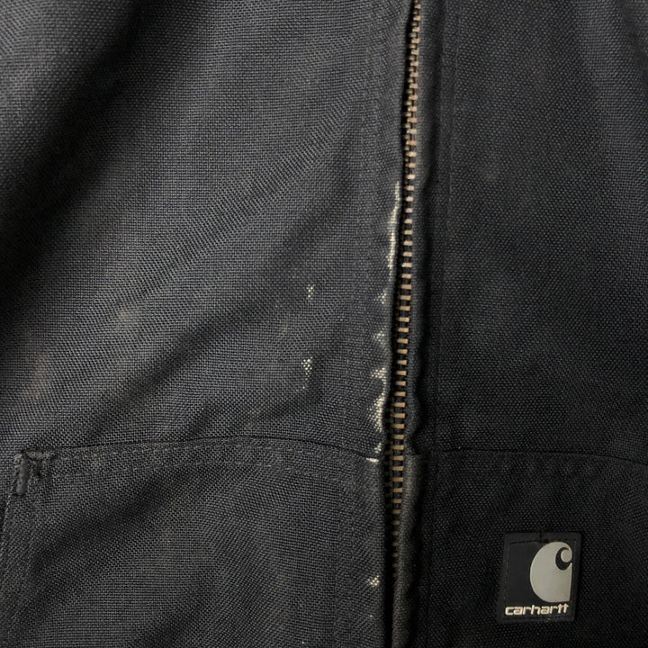 Oversized 2000'S Carhartt Active Jacket, Padded Parka, Puffer Jacket, Men's XXXL Nylon black type Vintage Second Hand