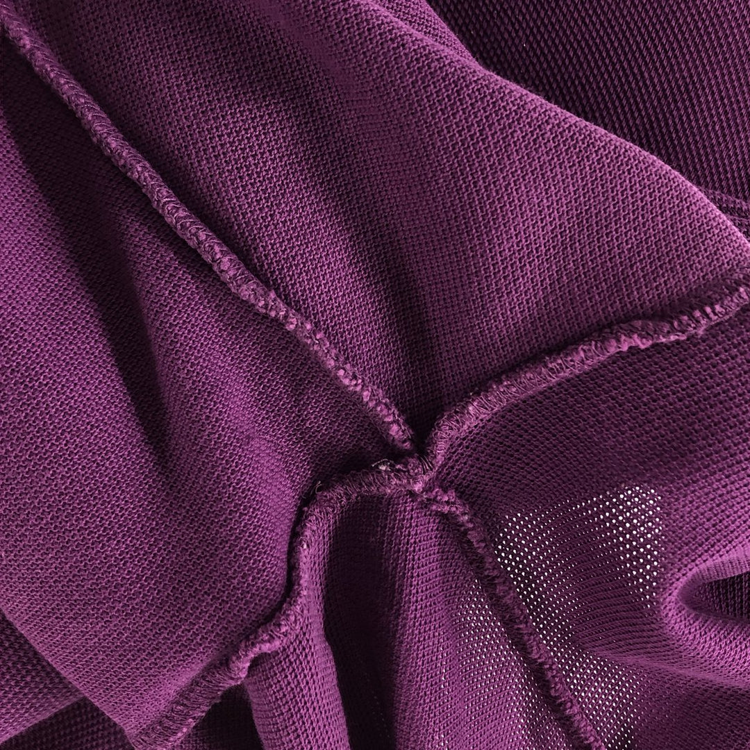 Lacoste LACOSTE One Point Short Sleeve Polo Shirt Size 4 Men's M cotton purple type Vintage Second Hand