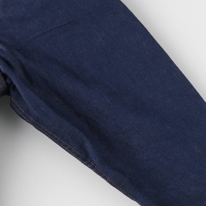 ROEBUCKS Bat-Dye Denim Boa Lunch Coat, Men's Size L, Vintage unclear navy blue type Vintage Second Hand