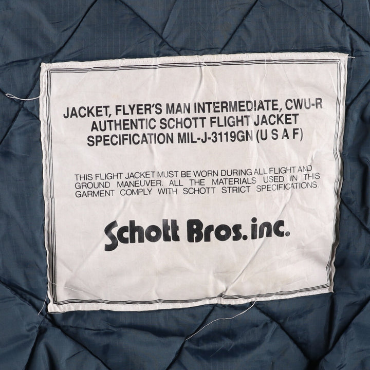 SCHOTT CWU-45 Nylon navy blue type Vintage Second Hand