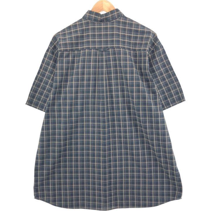Columbia Sportswear Company Short Sleeve Button Down Check Shirt Men's XL cotton black type Vintage Second Hand