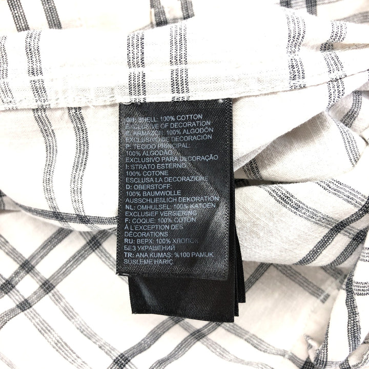 THE NORTH FACE Short Sleeve Check Shirt, Men's Size M cotton black type Vintage Second Hand