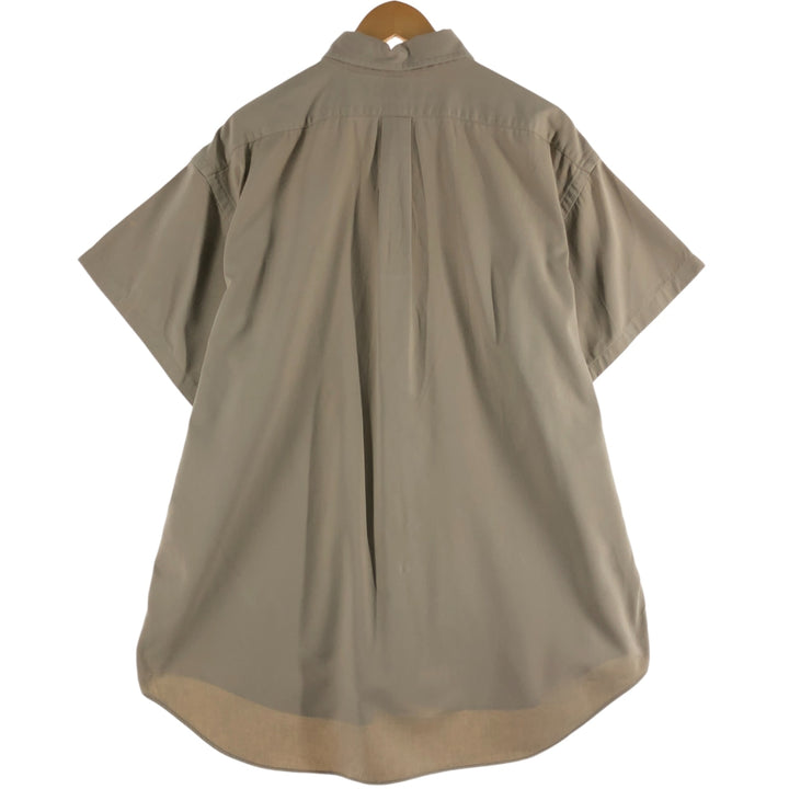 Ralph Lauren BLAKE short sleeve button down shirt, men's XL size cotton ocher yellow type Vintage Second Hand