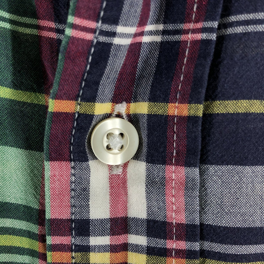 Ralph Lauren Classic Fit short sleeve button down check shirt, men's size XL cotton green type Vintage Second Hand