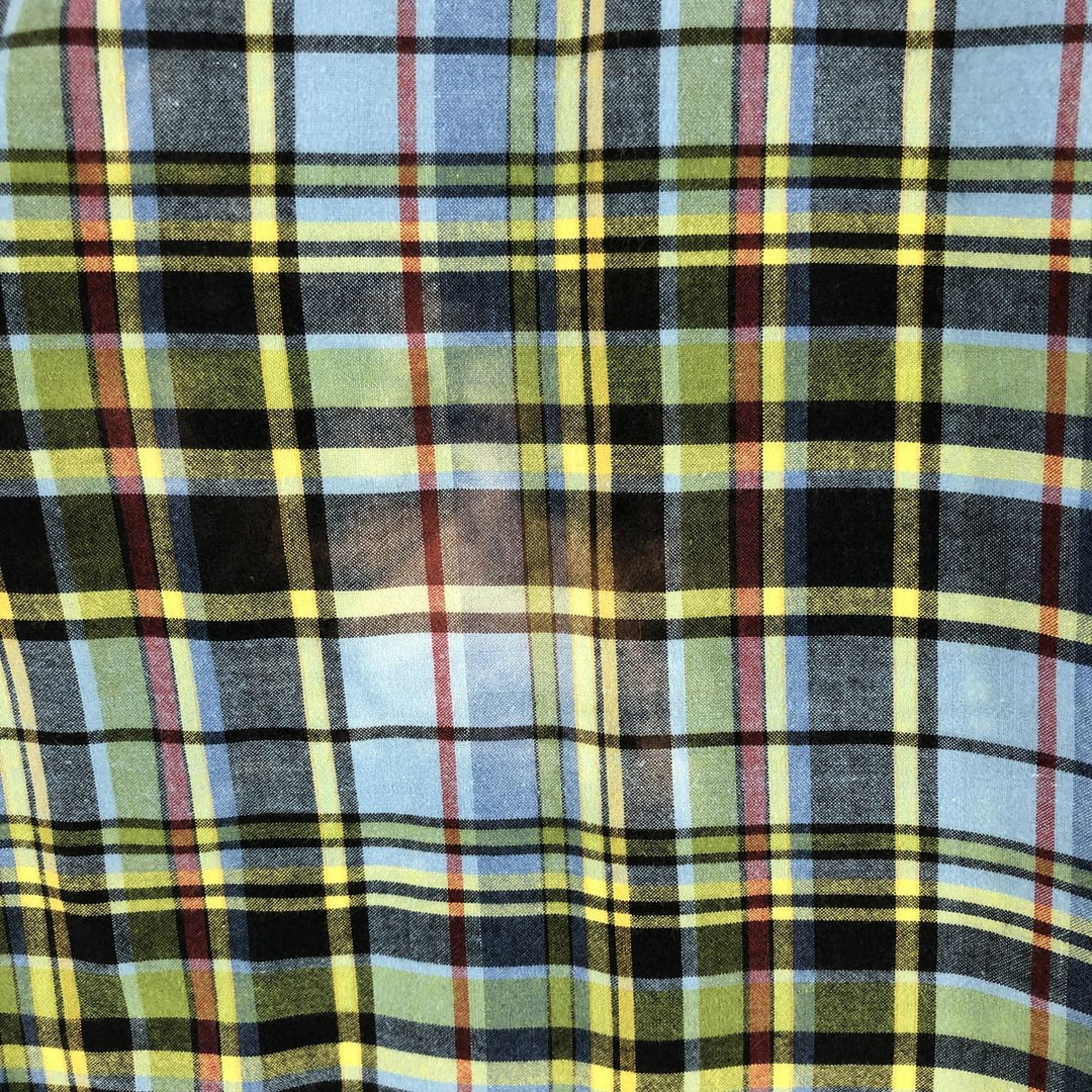 Ralph Lauren BLAKE short sleeve button down check shirt men's XL size cotton blue type Vintage Second Hand