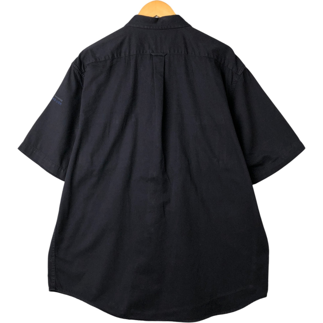 90'S Calvin Klein short sleeve cotton shirt, men's XL size, vintage cotton black type Vintage Second Hand