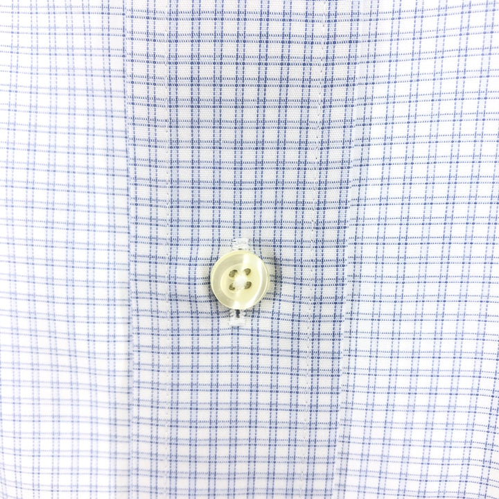 Brooks Brothers Est.1818 Short Sleeve Button-Down Check Shirt, Men's Size L cotton white type Vintage Second Hand