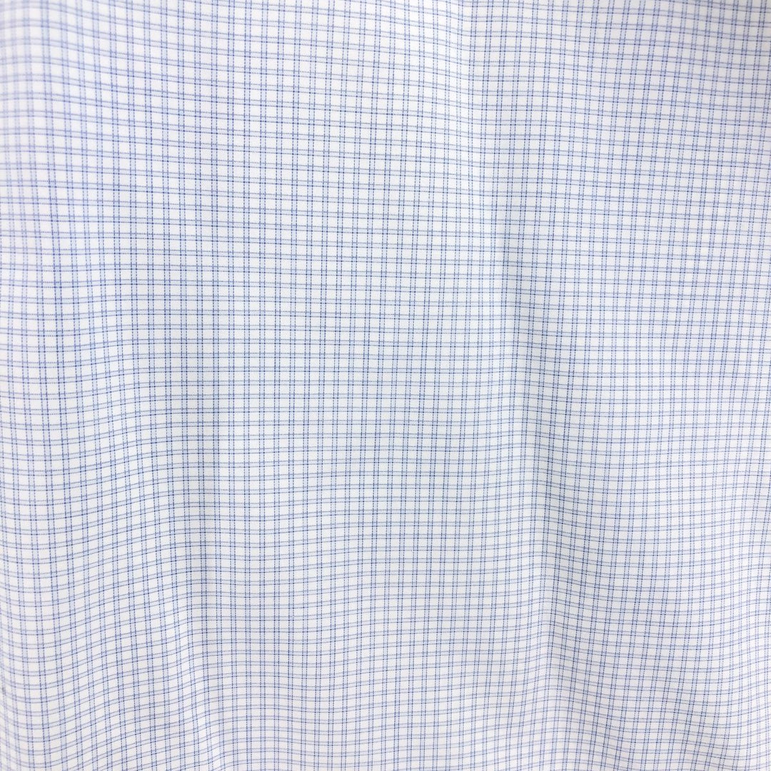 Brooks Brothers Est.1818 Short Sleeve Button-Down Check Shirt, Men's Size L cotton white type Vintage Second Hand