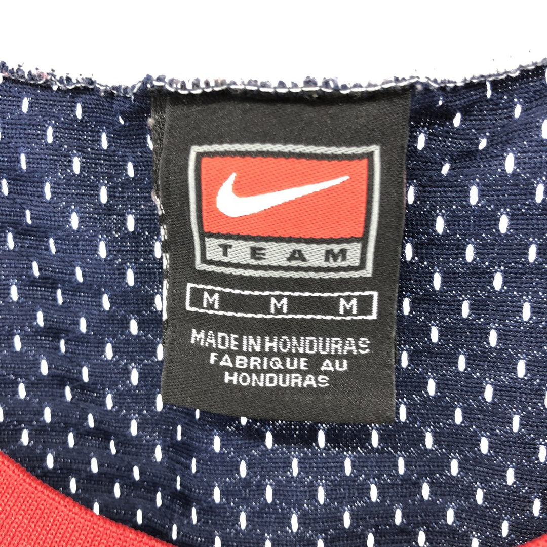 ~00'S Nike TEAM Houston Rockets mesh game shirt replica uniform men's M equivalent polyester navy blue type Vintage Second Hand