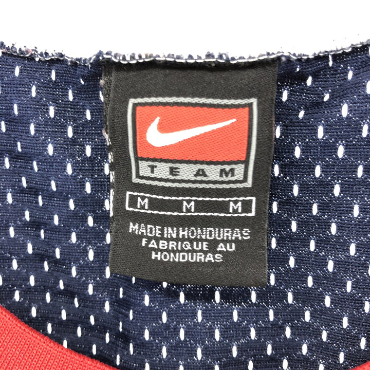 ~00'S Nike TEAM Houston Rockets mesh game shirt replica uniform men's M equivalent polyester navy blue type Vintage Second Hand