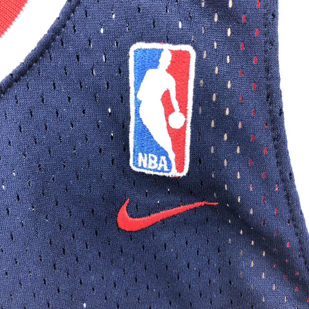 ~00'S Nike TEAM Houston Rockets mesh game shirt replica uniform men's M equivalent polyester navy blue type Vintage Second Hand