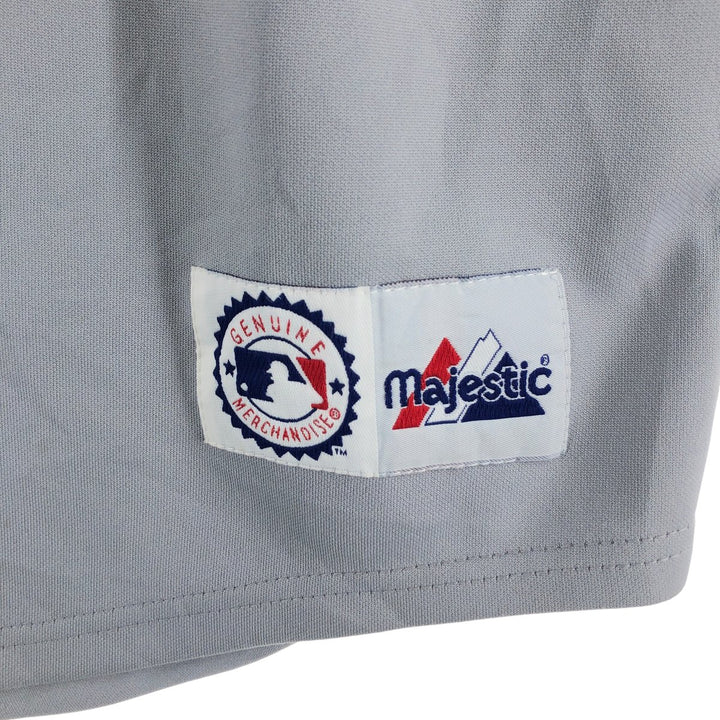 00'S Majestic St. Louis Cardinals Game Shirt Baseball Shirt Men's XL Size polyester gray type Vintage Second Hand