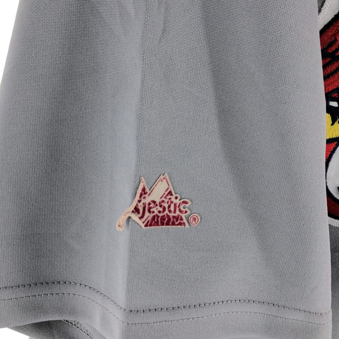 00'S Majestic St. Louis Cardinals Game Shirt Baseball Shirt Men's XL Size polyester gray type Vintage Second Hand