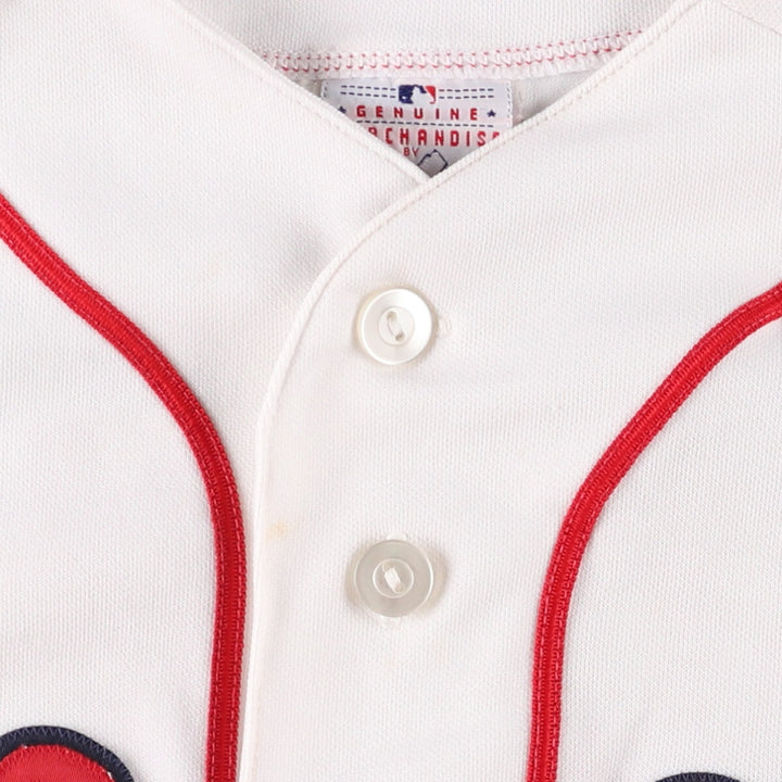 Majestic MLB BOSTON REDSOX Boston Red Sox Game Shirt Baseball Shirt Men's XL unclear white type Vintage Second Hand