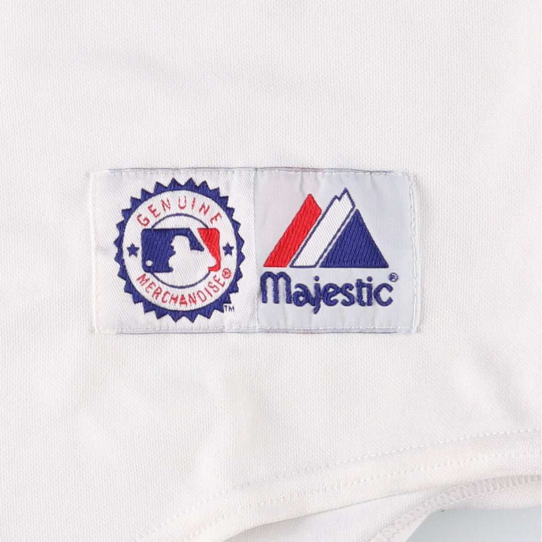 Majestic MLB BOSTON REDSOX Boston Red Sox Game Shirt Baseball Shirt Men's XL unclear white type Vintage Second Hand