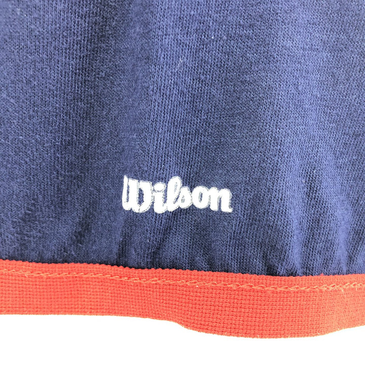 80'S Wilson MLB Cleveland Indians V-neck game shirt, made in USA, men's XL size, vintage unclear navy blue type Vintage Second Hand