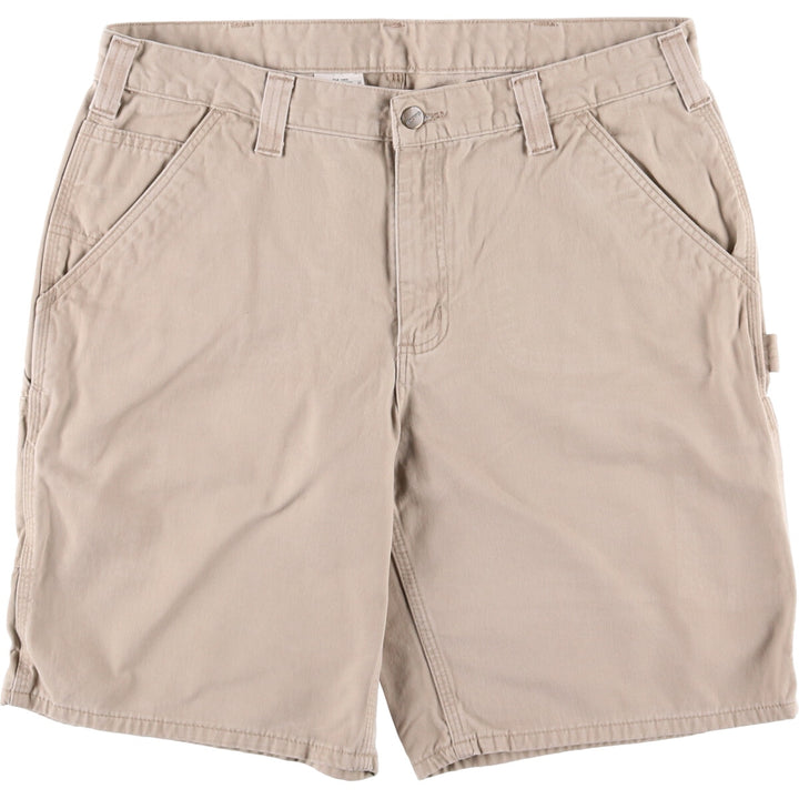 Carhartt Relaxed Fit Painter Shorts, Shorts, Men's, W36 equivalent cotton Beige type Vintage Second Hand