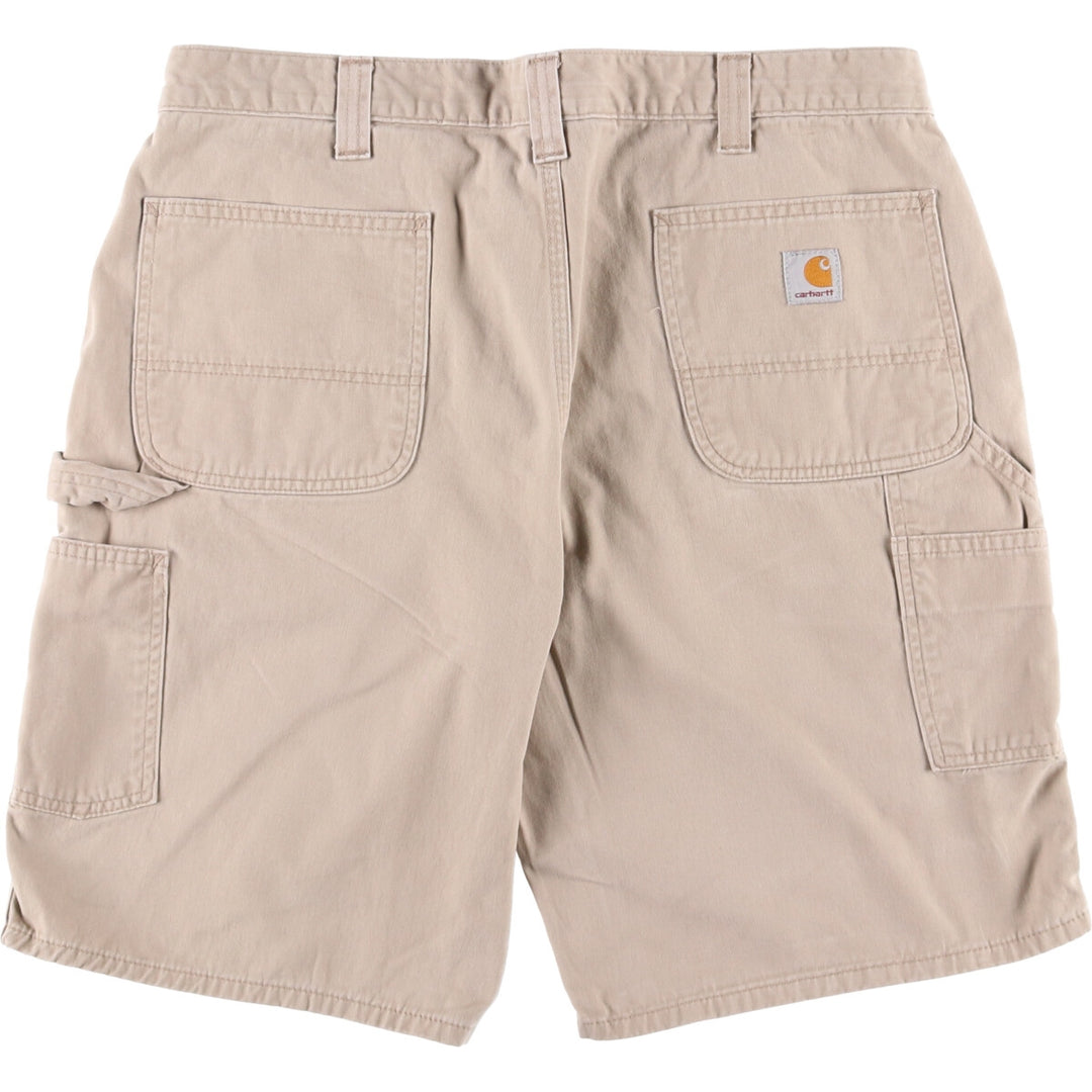 Carhartt Relaxed Fit Painter Shorts, Shorts, Men's, W36 equivalent cotton Beige type Vintage Second Hand
