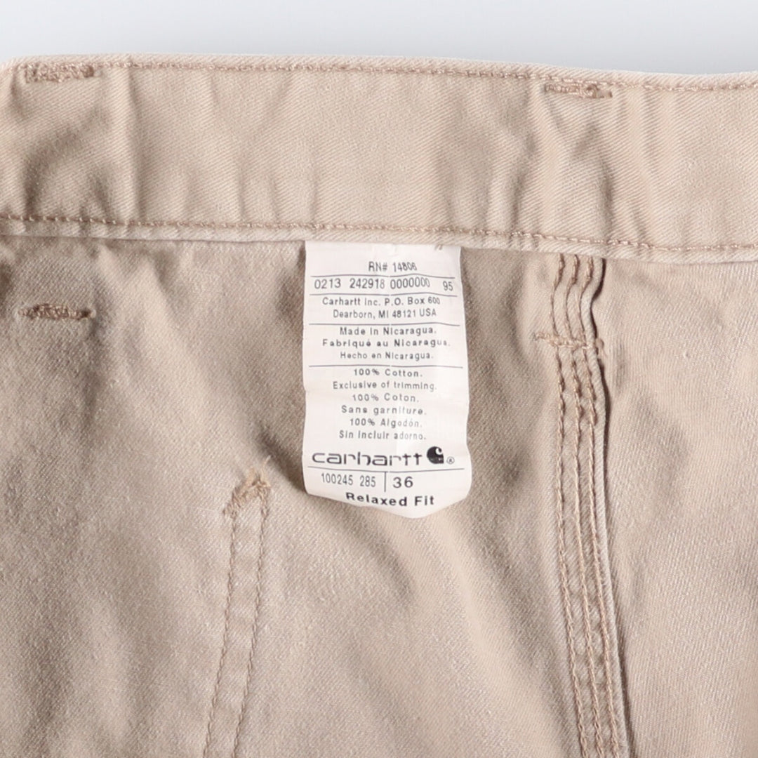 Carhartt Relaxed Fit Painter Shorts, Shorts, Men's, W36 equivalent cotton Beige type Vintage Second Hand