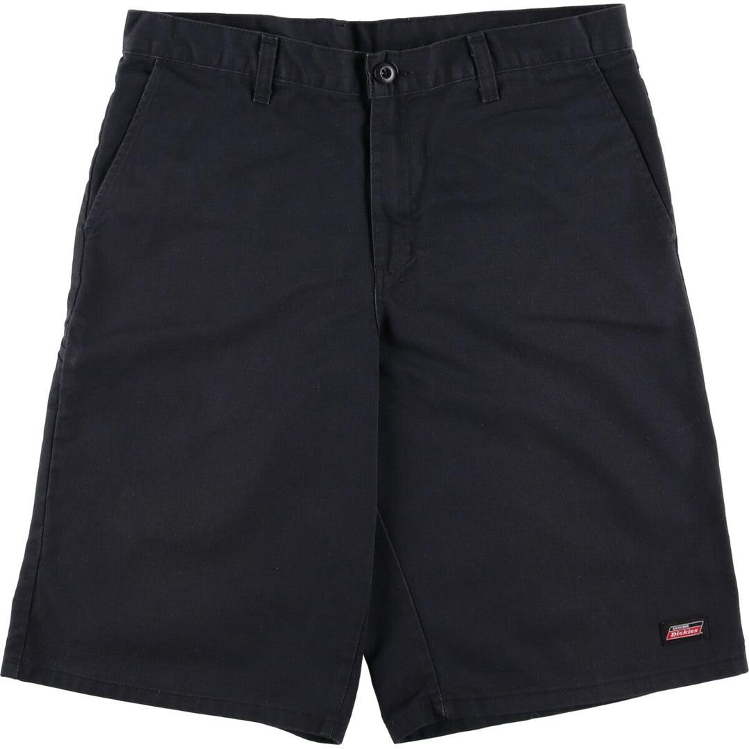 Dickies Work Shorts, Half Pants, Men's, W35 equivalent cotton black type Vintage Second Hand