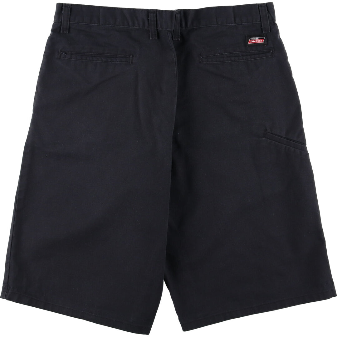 Dickies Work Shorts, Half Pants, Men's, W35 equivalent cotton black type Vintage Second Hand