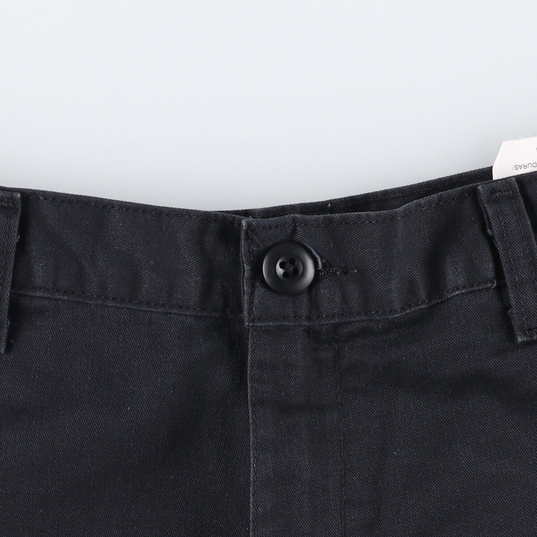 Dickies Work Shorts, Half Pants, Men's, W35 equivalent cotton black type Vintage Second Hand