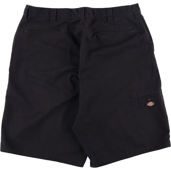 Dickies Work Shorts, Half Pants, Men's, W37 equivalent polyester black type Vintage Second Hand