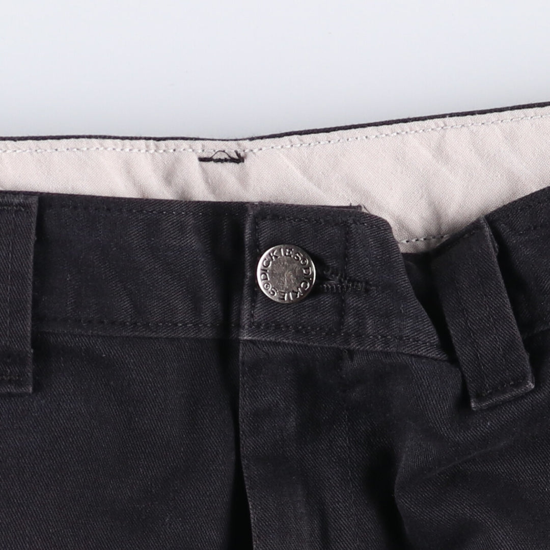 Dickies Work Shorts, Half Pants, Men's, W37 equivalent polyester black type Vintage Second Hand