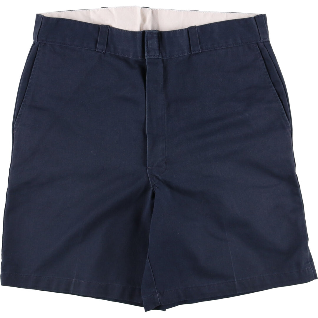 Dickies Work Shorts Short Pants Men's W36 polyester navy blue type Vintage Second Hand