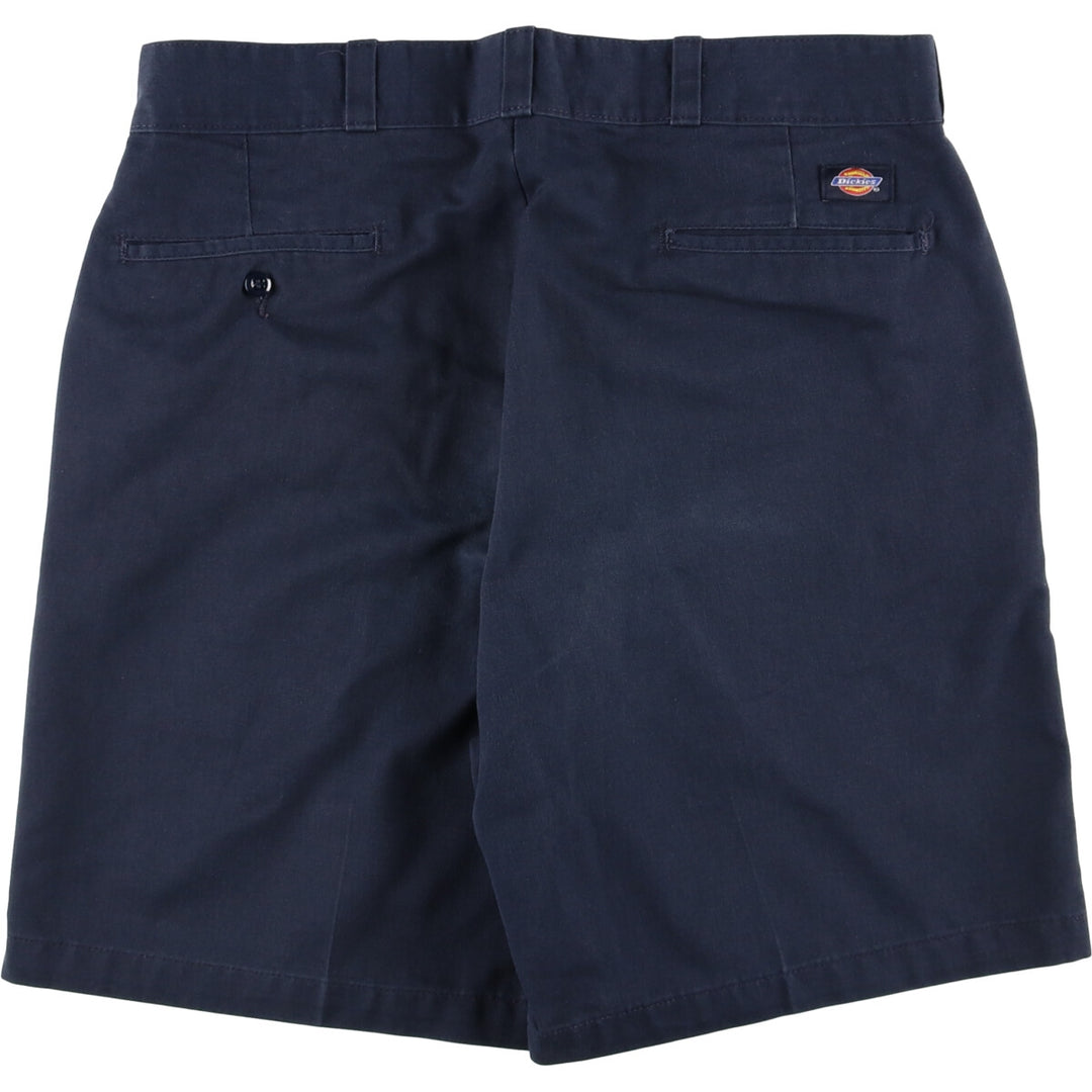 Dickies Work Shorts Short Pants Men's W36 polyester navy blue type Vintage Second Hand