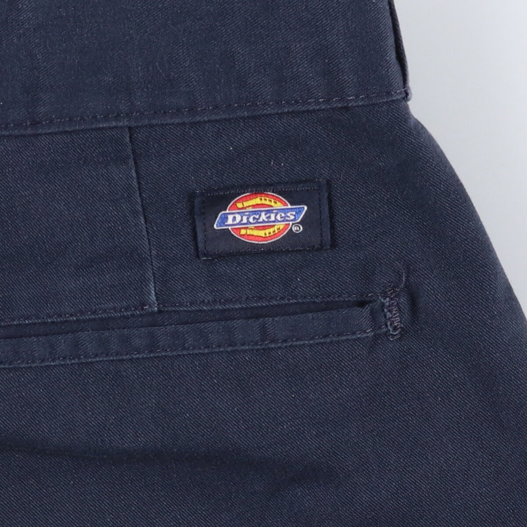 Dickies Work Shorts Short Pants Men's W36 polyester navy blue type Vintage Second Hand