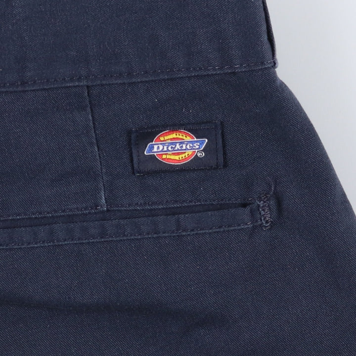 Dickies Work Shorts Short Pants Men's W36 polyester navy blue type Vintage Second Hand