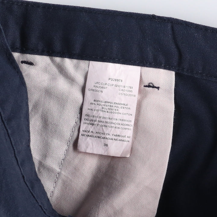 Dickies Work Shorts, Half Pants, Men's, W37 equivalent polyester navy blue type Vintage Second Hand