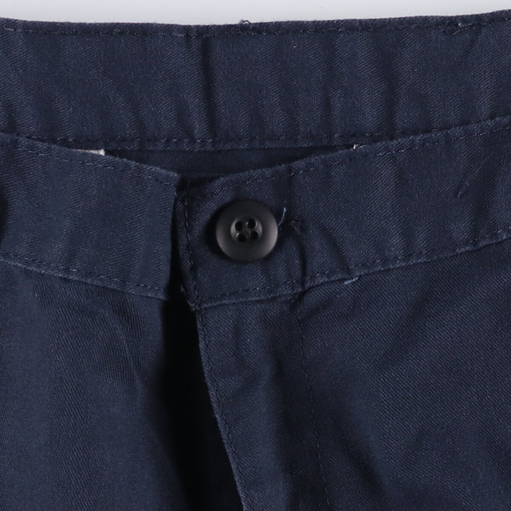 Dickies Work Shorts, Half Pants, Men's, W37 equivalent polyester navy blue type Vintage Second Hand