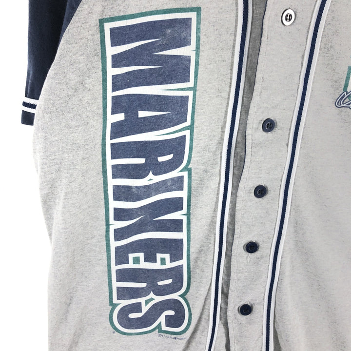 00'S TRUE FAN MLB SEATTLE MARINERS Seattle Mariners Game Shirt Baseball Shirt Men's M Size cotton gray type Vintage Second Hand