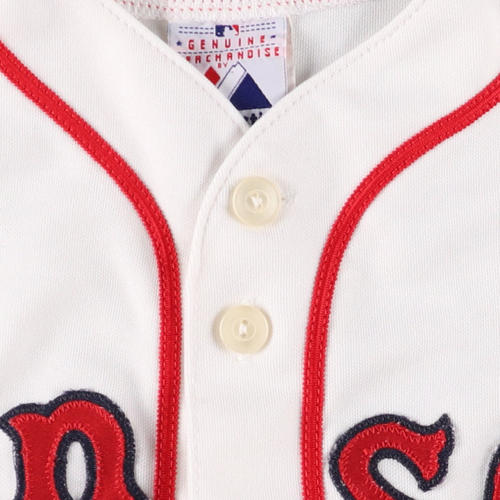 90'S Majestic MLB Boston Red Sox Game Shirt Baseball Shirt Made in USA Men's XL Vintage polyester white type Vintage Second Hand