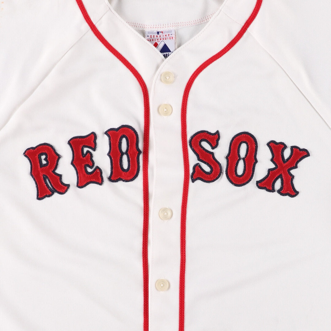 90'S Majestic MLB Boston Red Sox Game Shirt Baseball Shirt Made in USA Men's XL Vintage polyester white type Vintage Second Hand