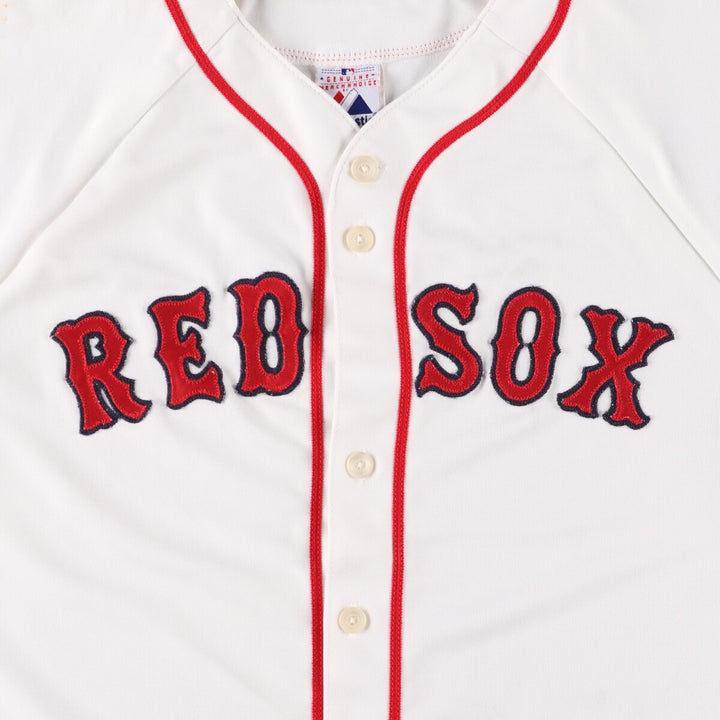 90'S Majestic MLB Boston Red Sox Game Shirt Baseball Shirt Made in USA Men's XL Vintage polyester white type Vintage Second Hand