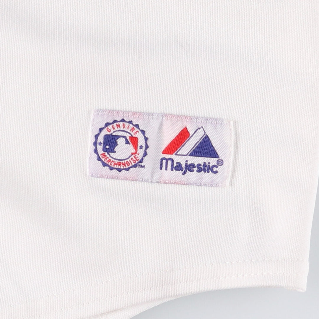 90'S Majestic MLB Boston Red Sox Game Shirt Baseball Shirt Made in USA Men's XL Vintage polyester white type Vintage Second Hand