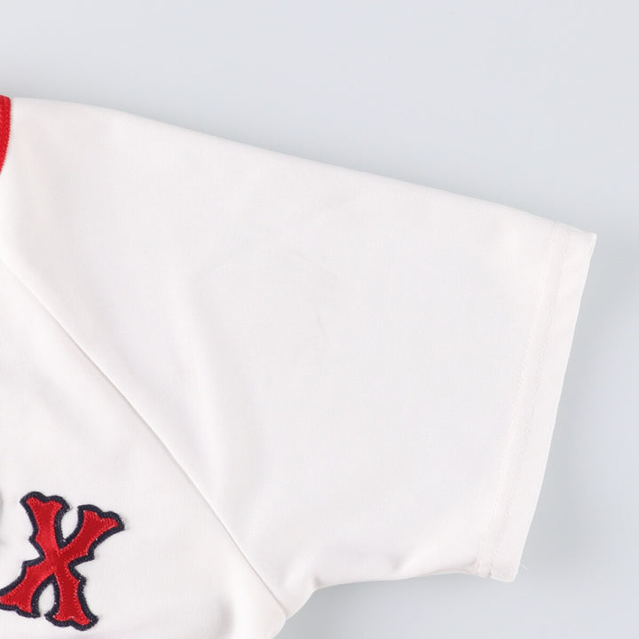 90'S Majestic MLB Boston Red Sox Game Shirt Baseball Shirt Made in USA Men's XL Vintage polyester white type Vintage Second Hand