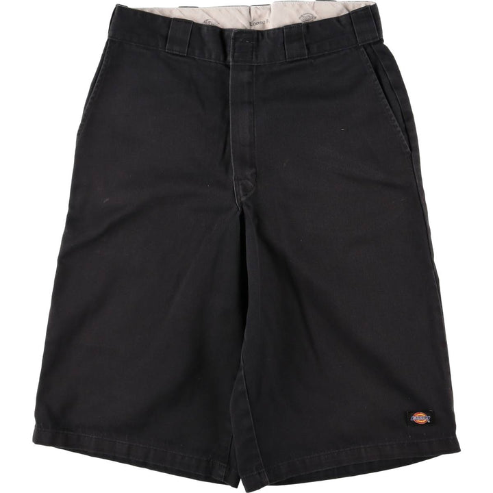 Dickies Loose Fit Work Shorts, Half Pants, Men's, W31 equivalent unclear navy blue type Vintage Second Hand