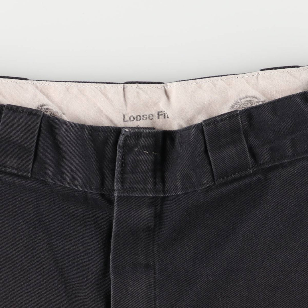 Dickies Loose Fit Work Shorts, Half Pants, Men's, W31 equivalent unclear navy blue type Vintage Second Hand