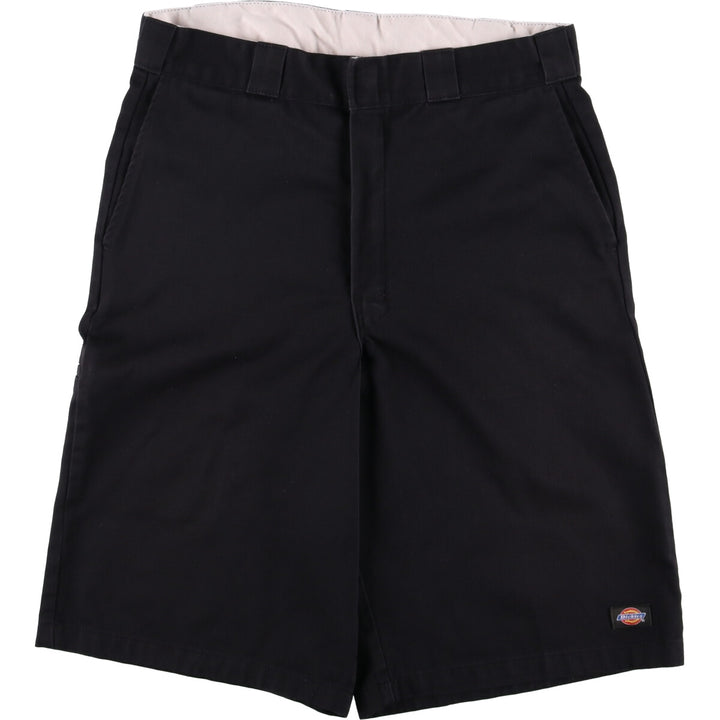 Dickies Work Shorts, Half Pants, Men's, W34 equivalent polyester black type Vintage Second Hand